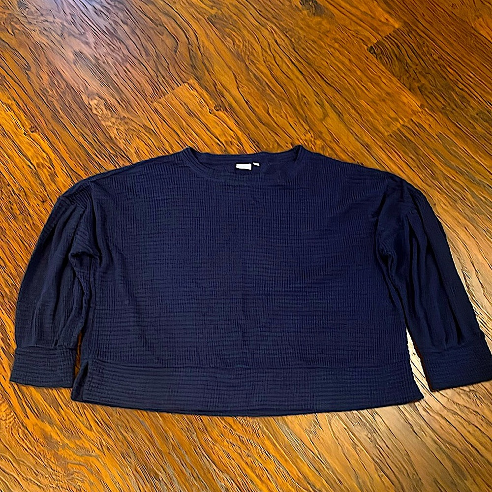 New Directions Cropped Oversized Summer Sweater with 3/4 Sleeves (106)